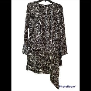 Missguided Long Sleeve Dalmatian Print Dress 8